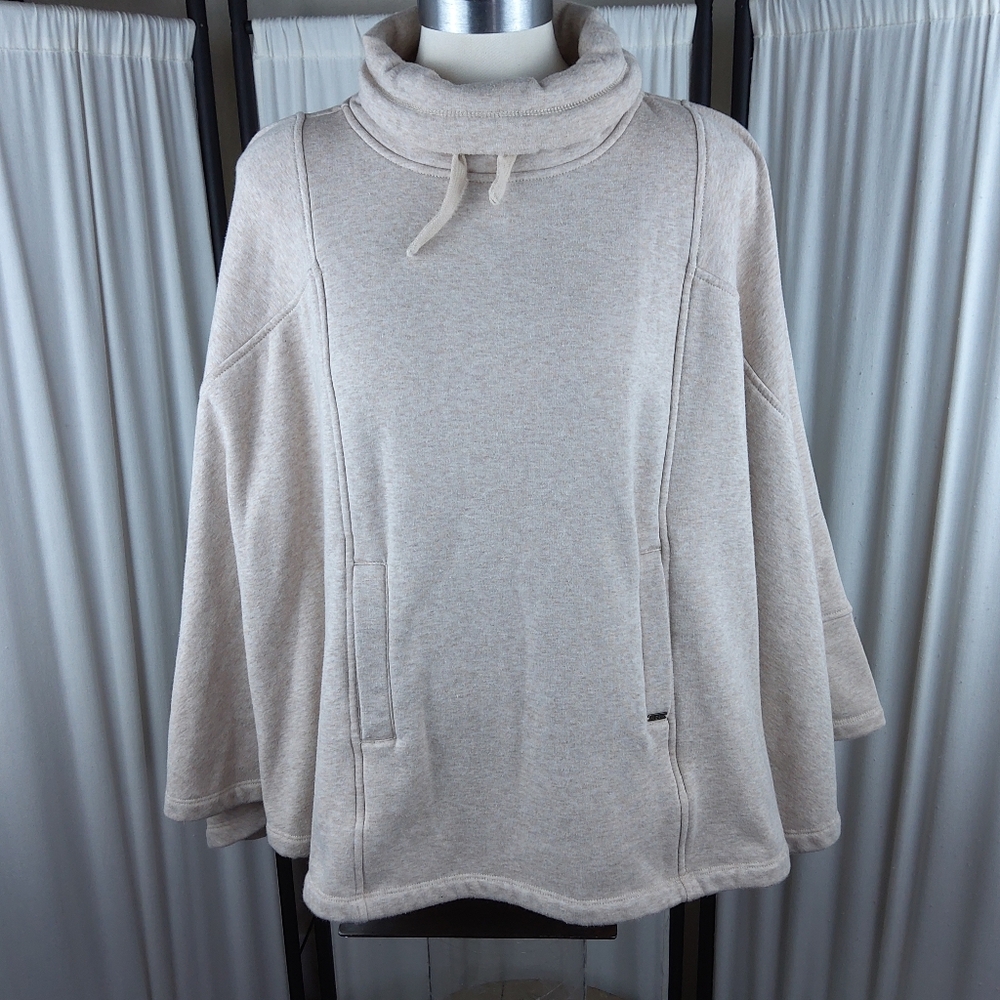 UGG Austrailia Beige Fleece Lined Cape, 92%Cotton/8%Spandex, Women's Size XS/S